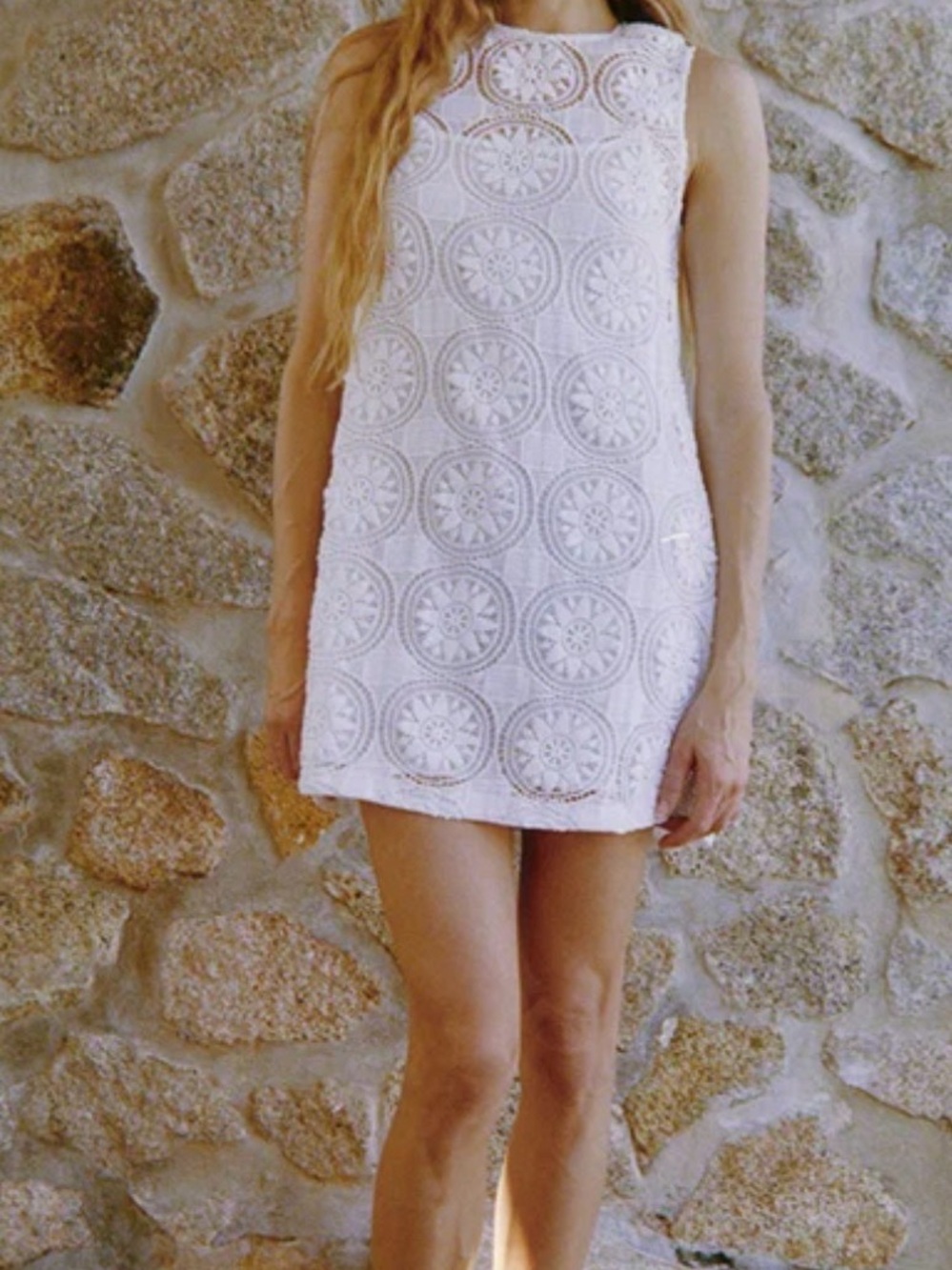 Indus Crochet Shift Dress